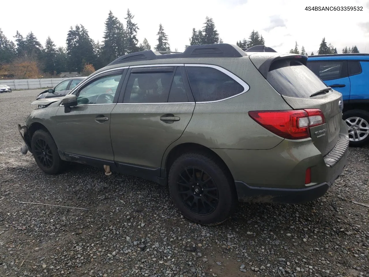 2016 Subaru Outback 2.5I Limited VIN: 4S4BSANC6G3359532 Lot: 80338674