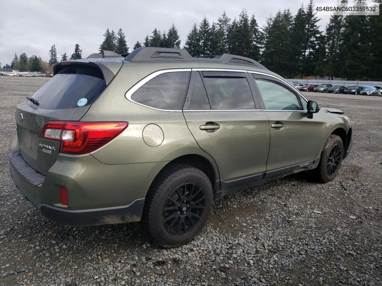 2016 Subaru Outback 2.5I Limited VIN: 4S4BSANC6G3359532 Lot: 80338674