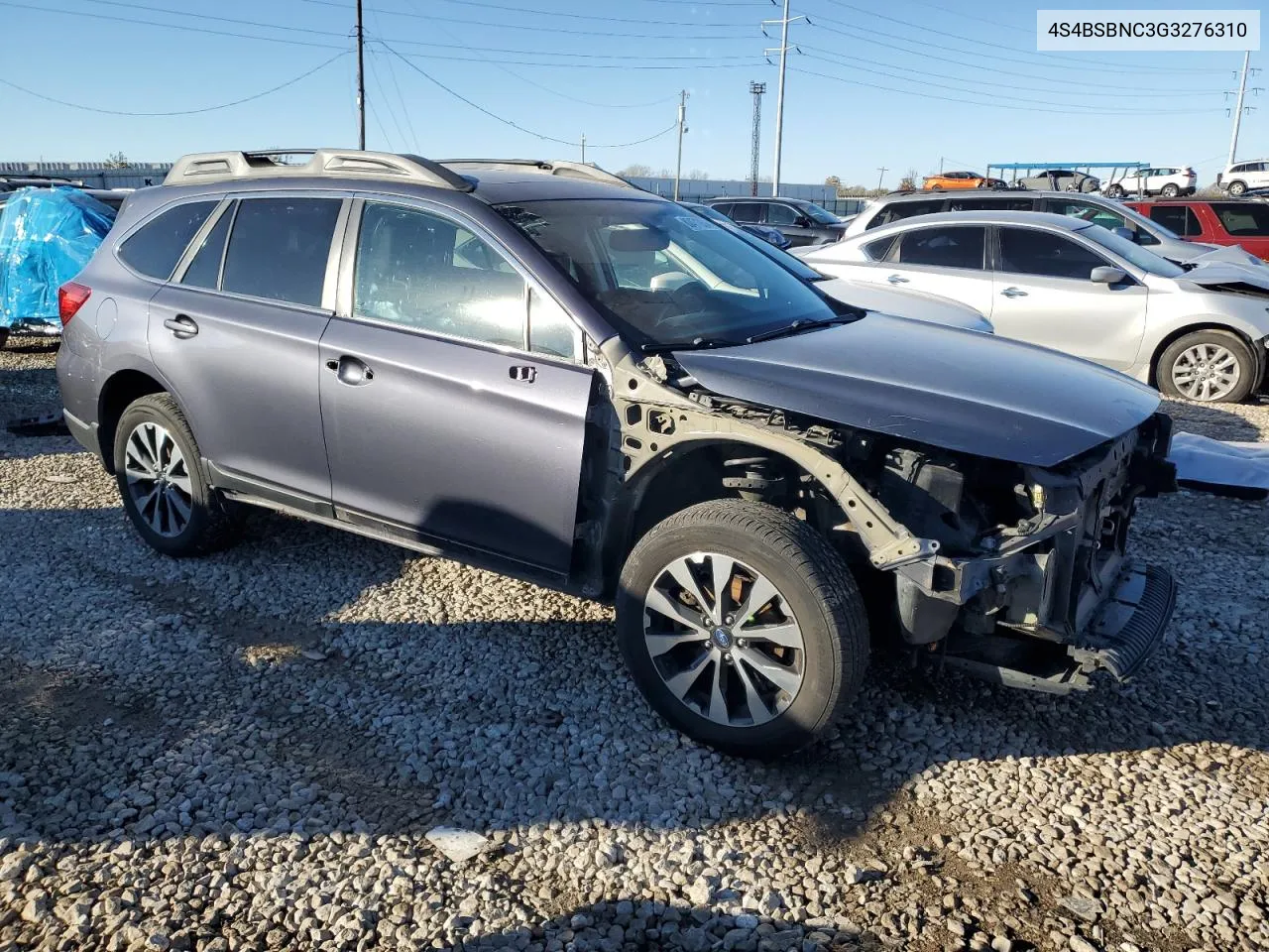 2016 Subaru Outback 2.5I Limited VIN: 4S4BSBNC3G3276310 Lot: 80471934