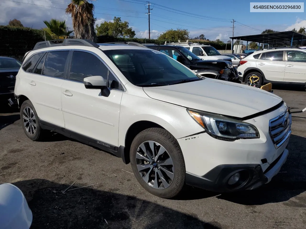 2016 Subaru Outback 3.6R Limited VIN: 4S4BSENC6G3296830 Lot: 80802544