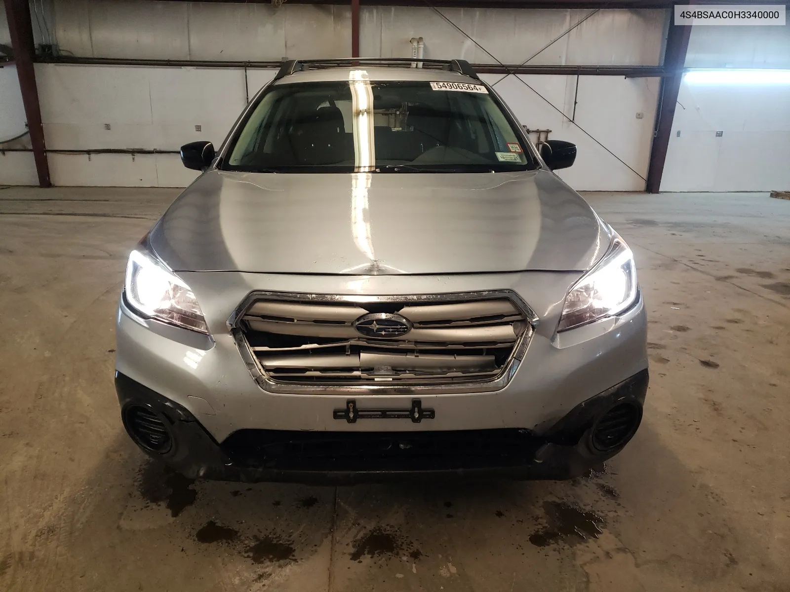 2017 Subaru Outback 2.5I VIN: 4S4BSAAC0H3340000 Lot: 54906564