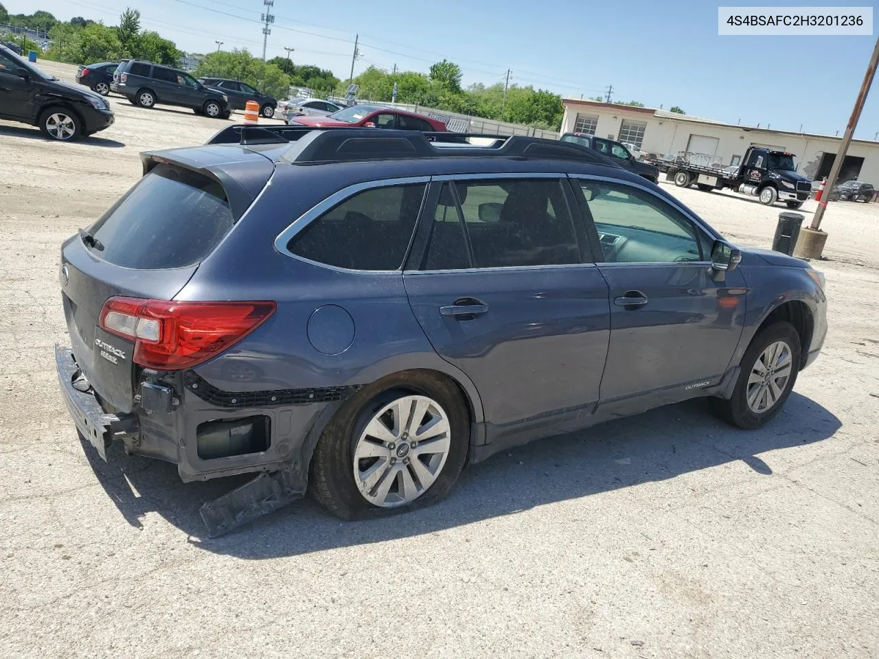 2017 Subaru Outback 2.5I Premium VIN: 4S4BSAFC2H3201236 Lot: 56011334