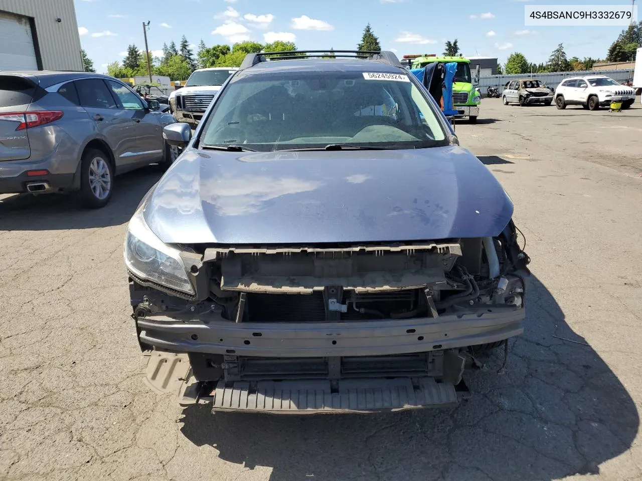 2017 Subaru Outback 2.5I Limited VIN: 4S4BSANC9H3332679 Lot: 56245924