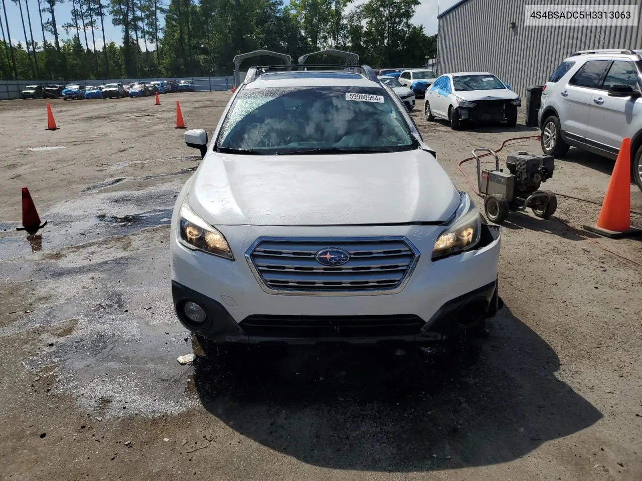 2017 Subaru Outback 2.5I Premium VIN: 4S4BSADC5H3313063 Lot: 59908564