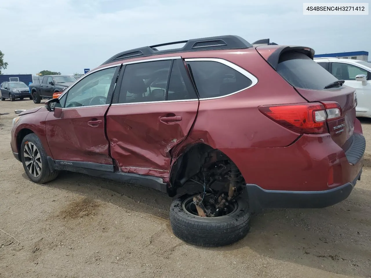 2017 Subaru Outback 3.6R Limited VIN: 4S4BSENC4H3271412 Lot: 63921494