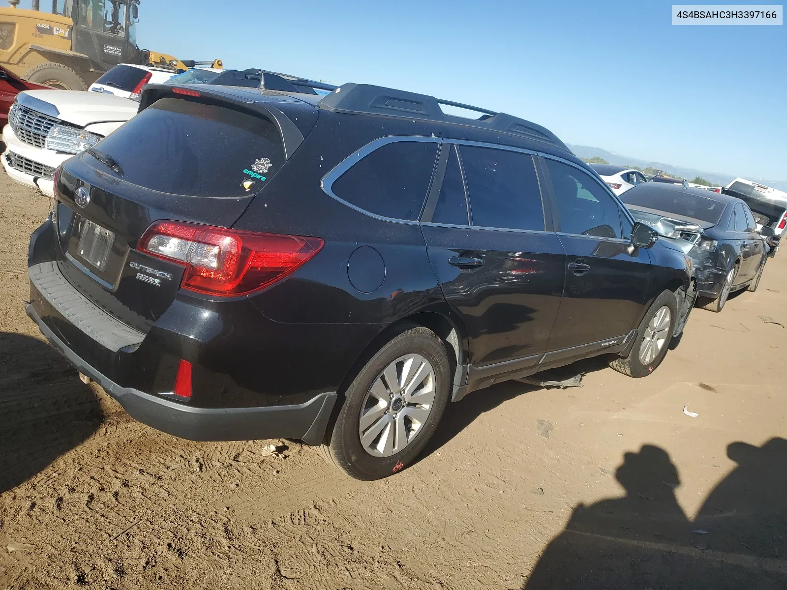 2017 Subaru Outback 2.5I Premium VIN: 4S4BSAHC3H3397166 Lot: 64673594