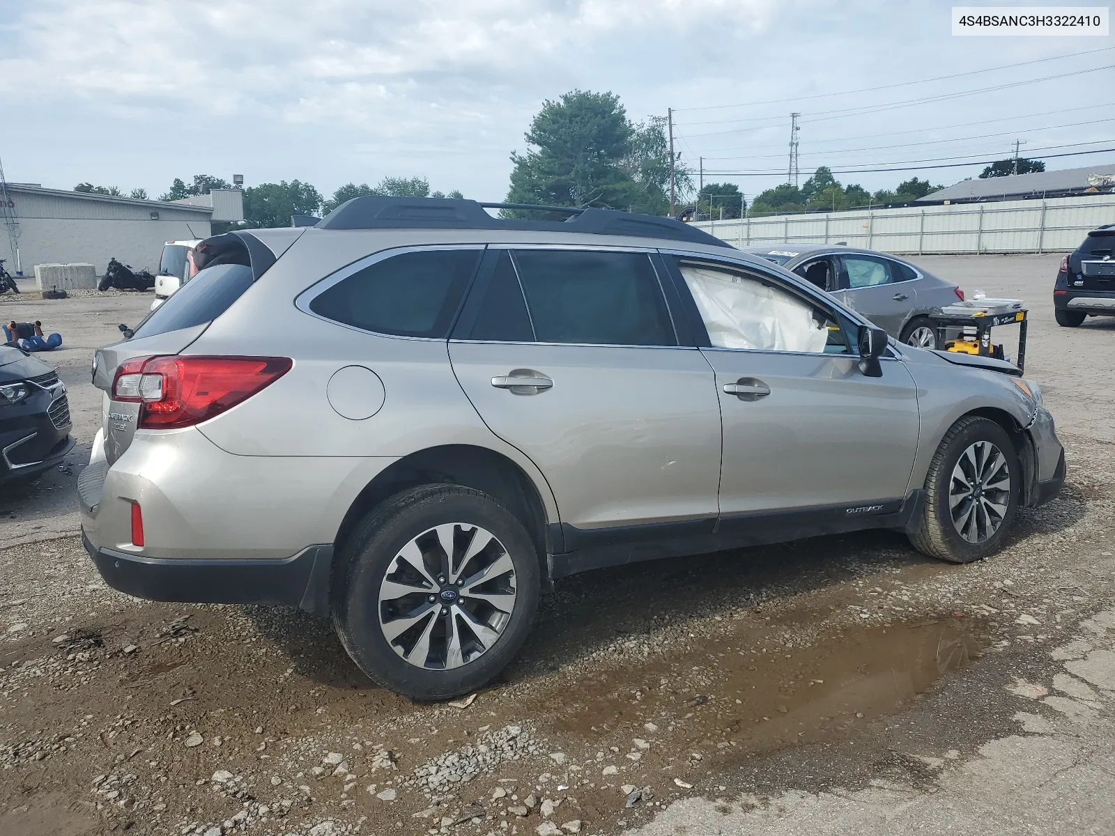 2017 Subaru Outback 2.5I Limited VIN: 4S4BSANC3H3322410 Lot: 65371294