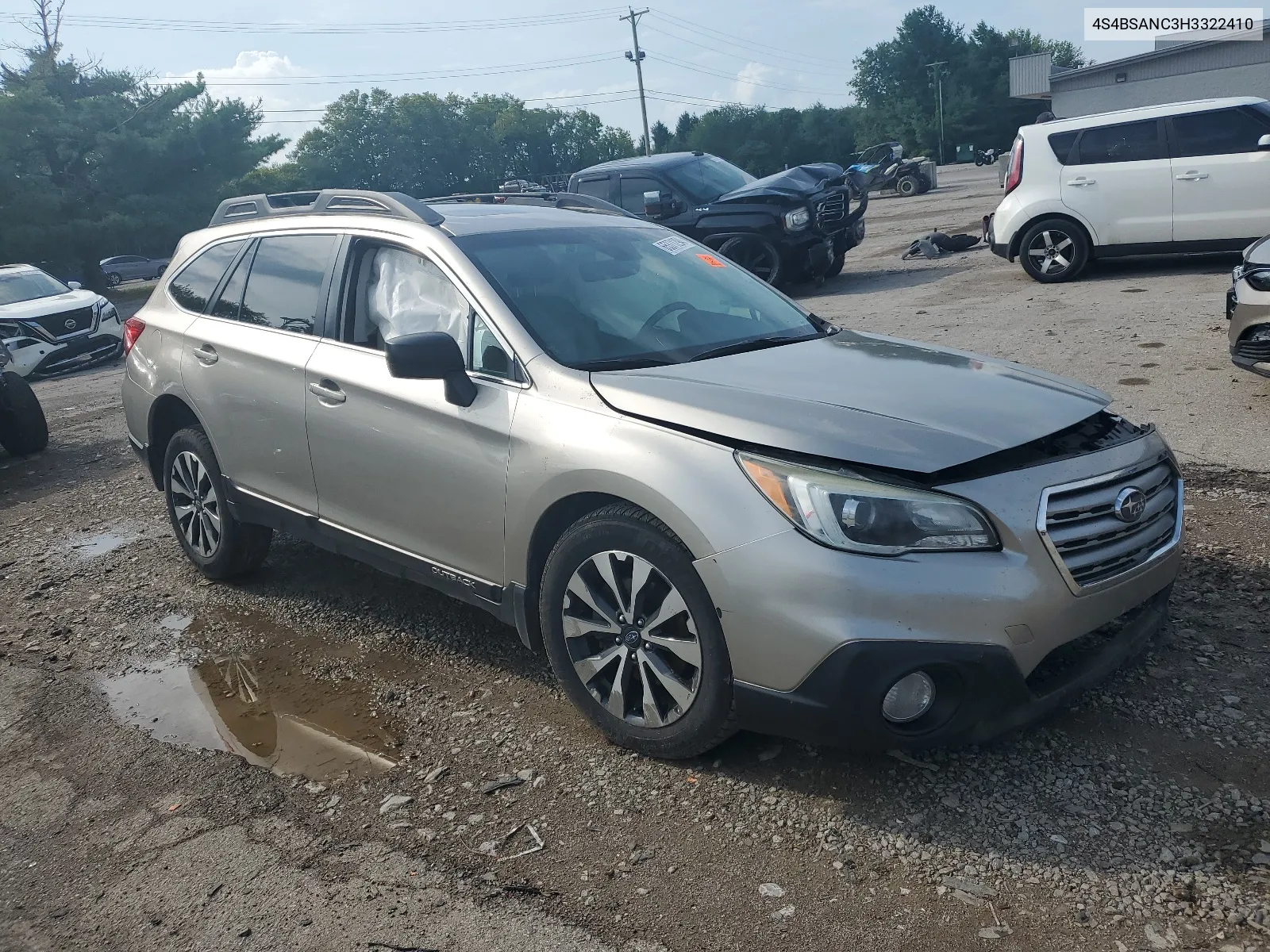 2017 Subaru Outback 2.5I Limited VIN: 4S4BSANC3H3322410 Lot: 65371294