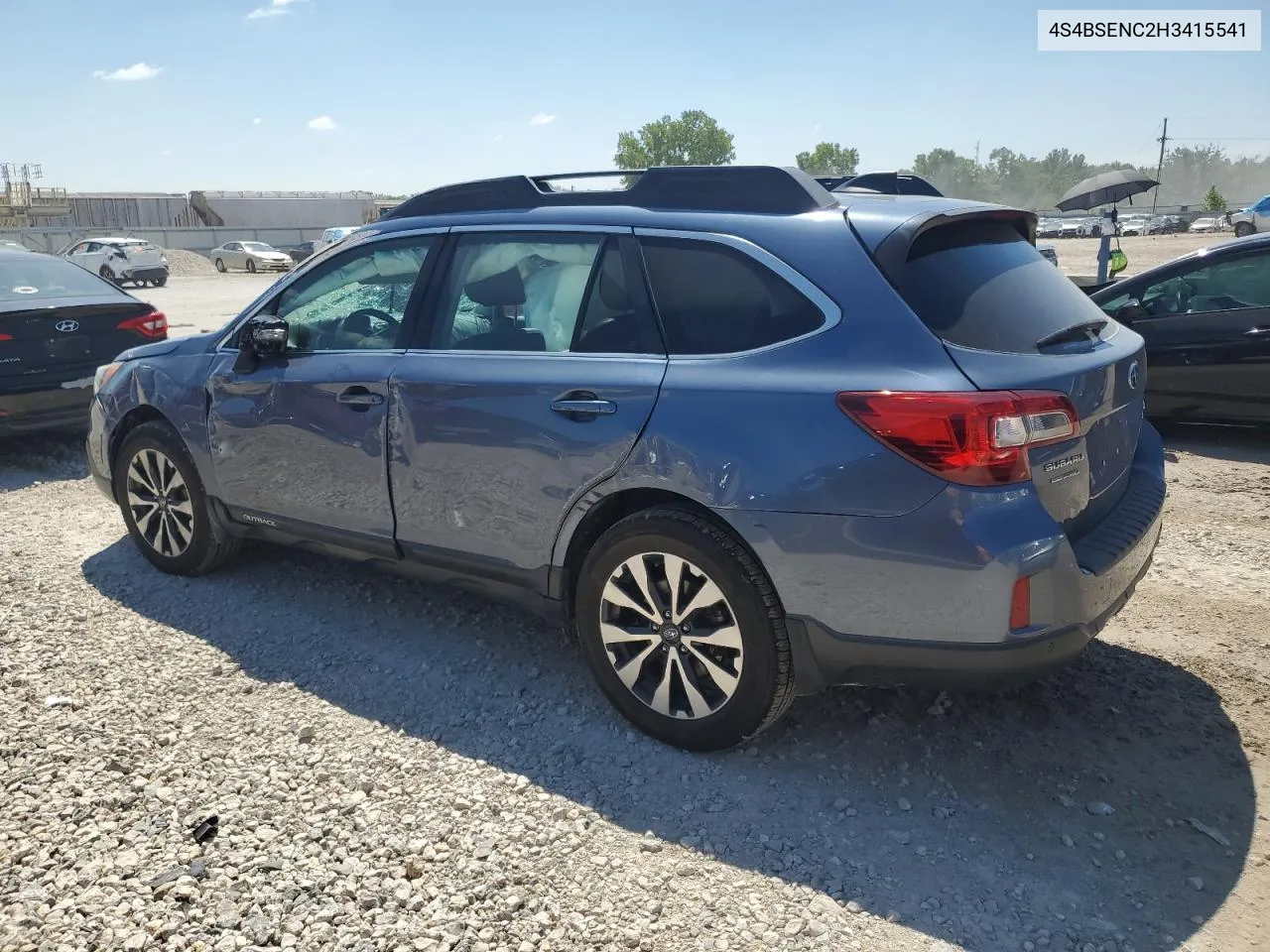 2017 Subaru Outback 3.6R Limited VIN: 4S4BSENC2H3415541 Lot: 65671694