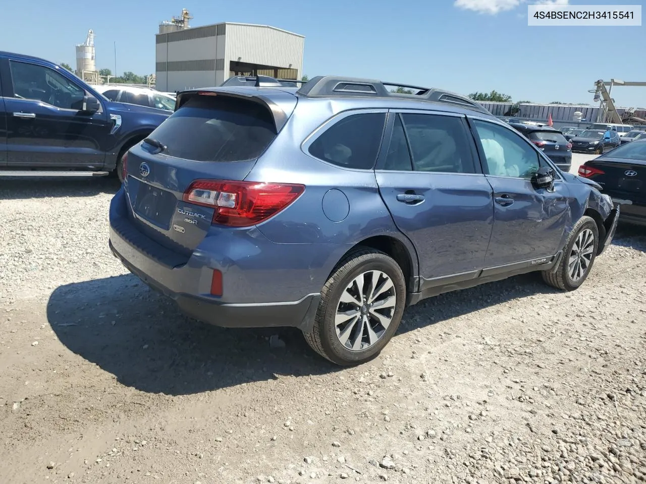 2017 Subaru Outback 3.6R Limited VIN: 4S4BSENC2H3415541 Lot: 65671694