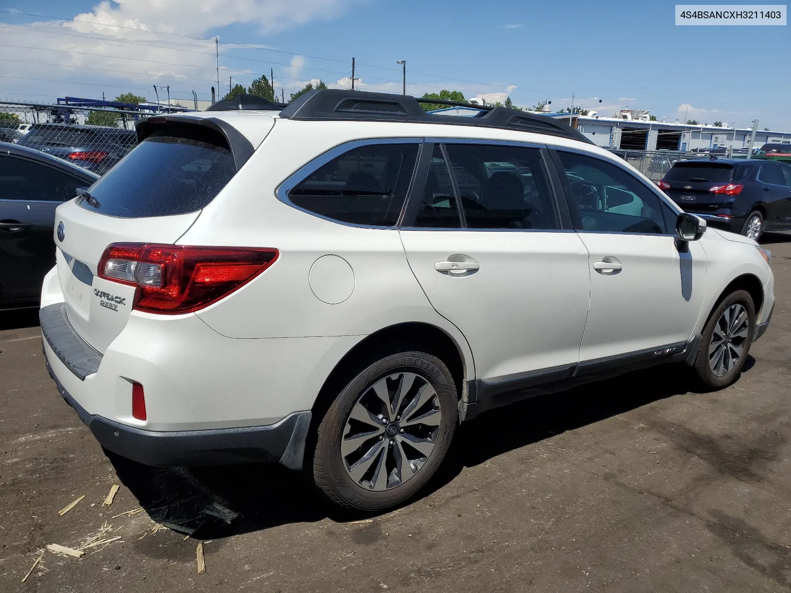 2017 Subaru Outback 2.5I Limited VIN: 4S4BSANCXH3211403 Lot: 66248794