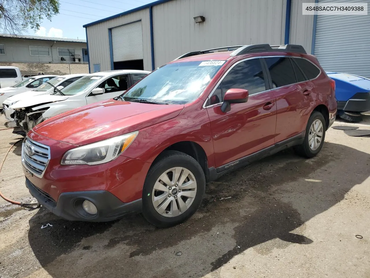 2017 Subaru Outback 2.5I Premium VIN: 4S4BSACC7H3409388 Lot: 66436824