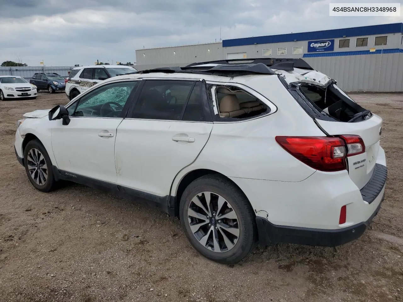 2017 Subaru Outback 2.5I Limited VIN: 4S4BSANC8H3348968 Lot: 66995064