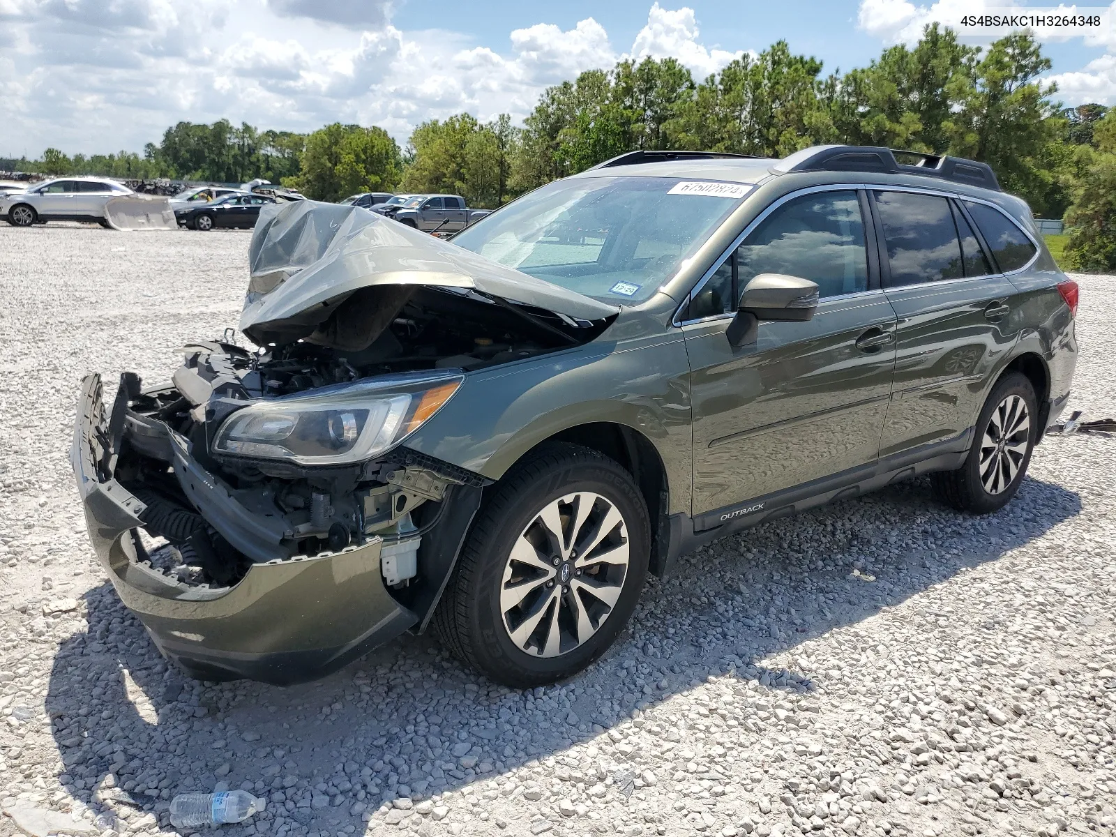 2017 Subaru Outback 2.5I Limited VIN: 4S4BSAKC1H3264348 Lot: 67502824