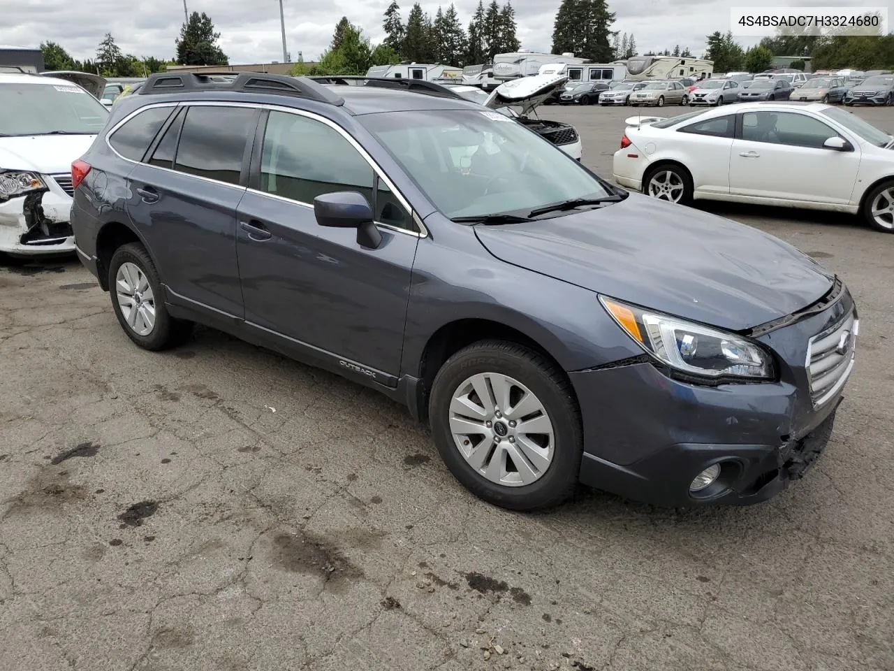 2017 Subaru Outback 2.5I Premium VIN: 4S4BSADC7H3324680 Lot: 68640754