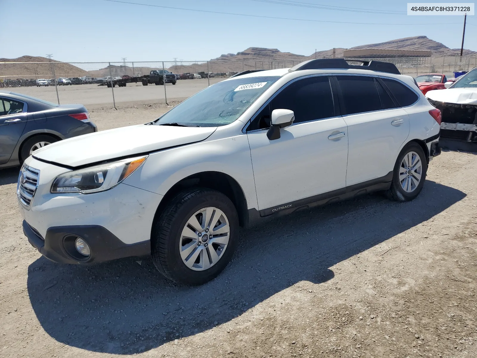 2017 Subaru Outback 2.5I Premium VIN: 4S4BSAFC8H3371228 Lot: 68839224