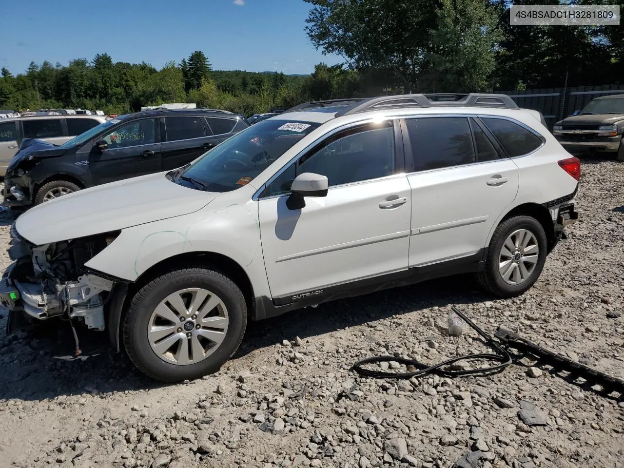 2017 Subaru Outback 2.5I Premium VIN: 4S4BSADC1H3281809 Lot: 69055044