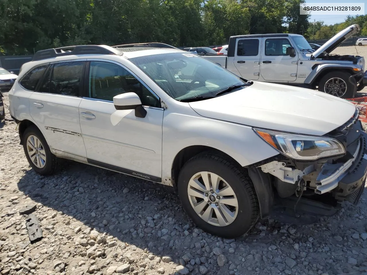 2017 Subaru Outback 2.5I Premium VIN: 4S4BSADC1H3281809 Lot: 69055044