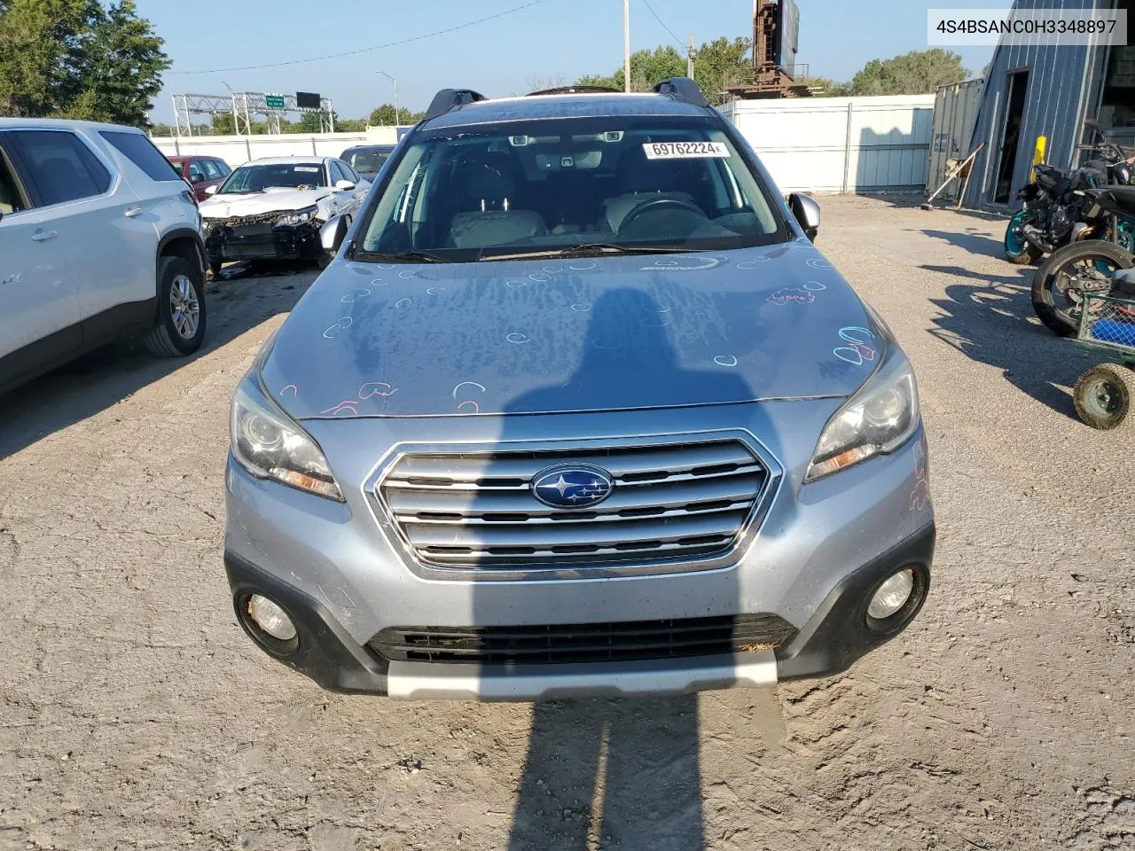 2017 Subaru Outback 2.5I Limited VIN: 4S4BSANC0H3348897 Lot: 69762224