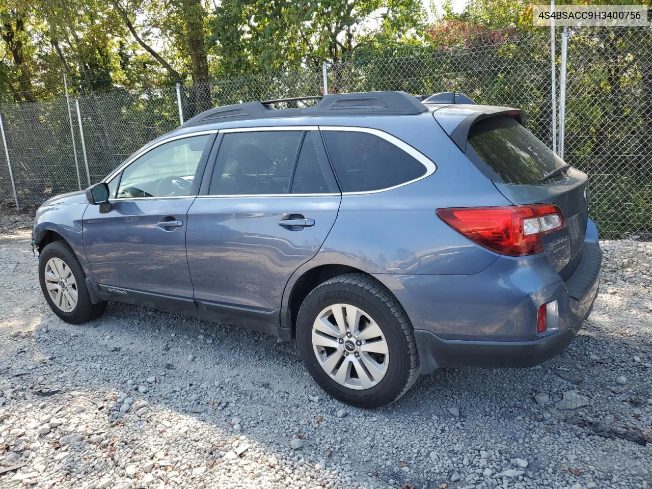 2017 Subaru Outback 2.5I Premium VIN: 4S4BSACC9H3400756 Lot: 69849204