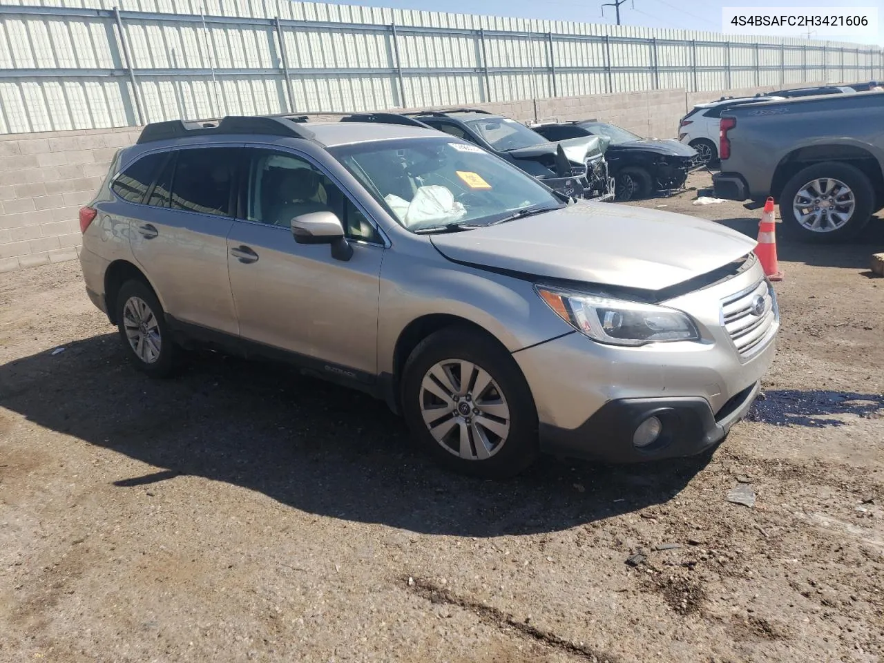 2017 Subaru Outback 2.5I Premium VIN: 4S4BSAFC2H3421606 Lot: 69866094