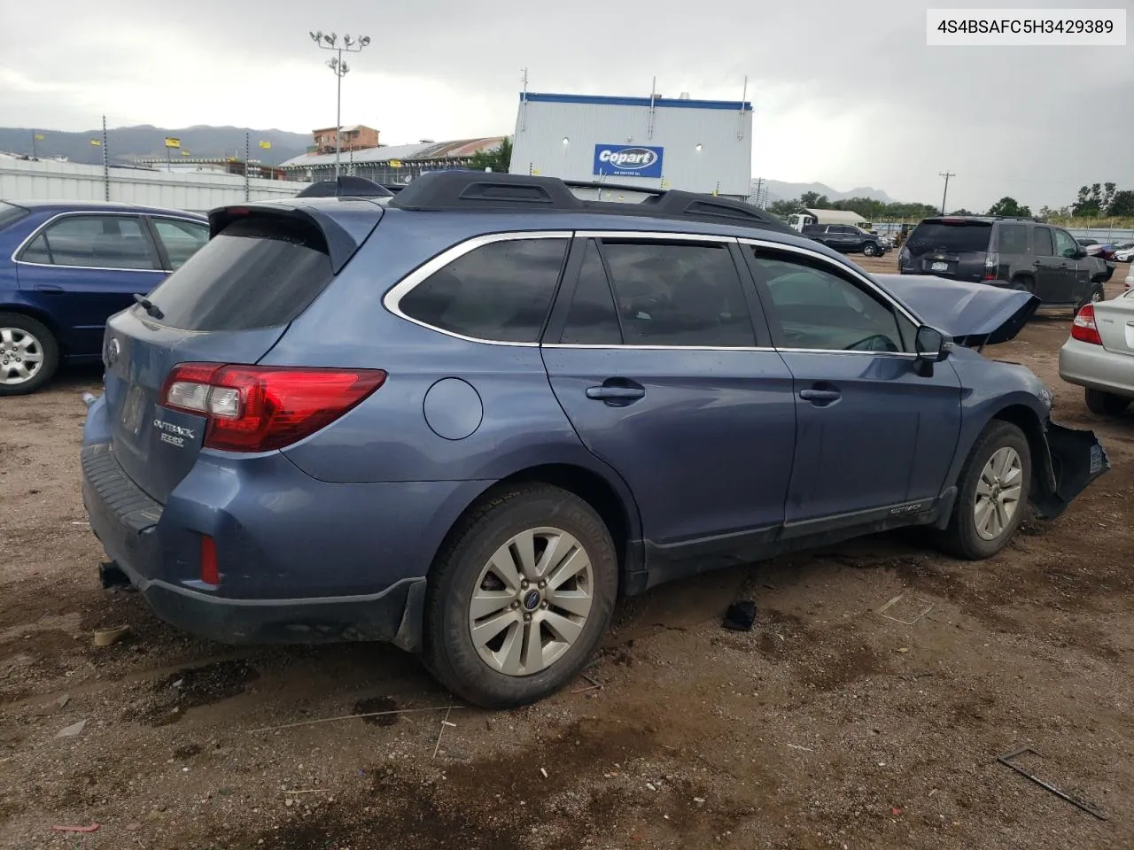 2017 Subaru Outback 2.5I Premium VIN: 4S4BSAFC5H3429389 Lot: 69881084