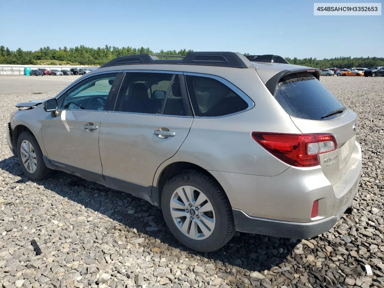 2017 Subaru Outback 2.5I Premium VIN: 4S4BSAHC9H3352653 Lot: 70220224