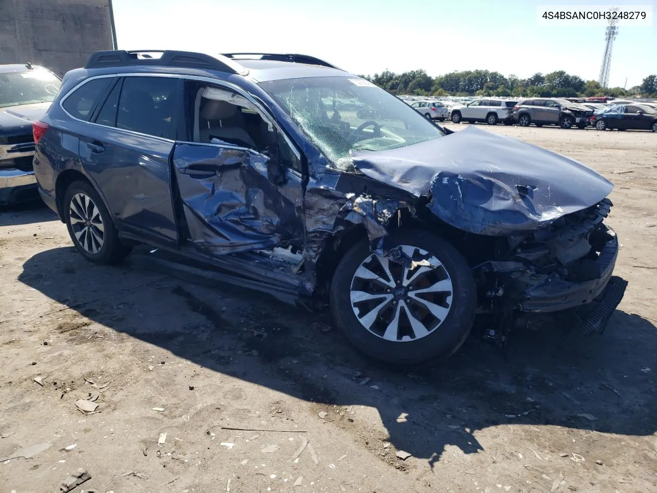 2017 Subaru Outback 2.5I Limited VIN: 4S4BSANC0H3248279 Lot: 70275694