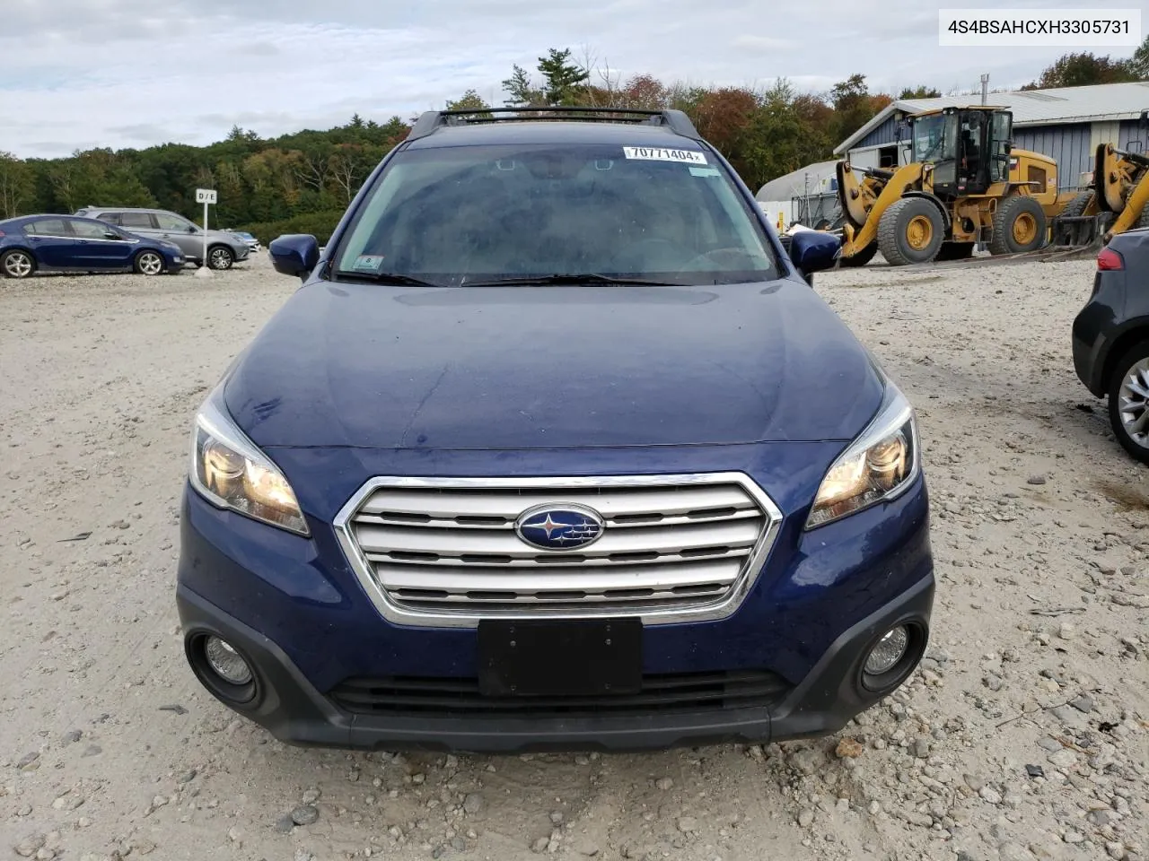 2017 Subaru Outback 2.5I Premium VIN: 4S4BSAHCXH3305731 Lot: 70771404