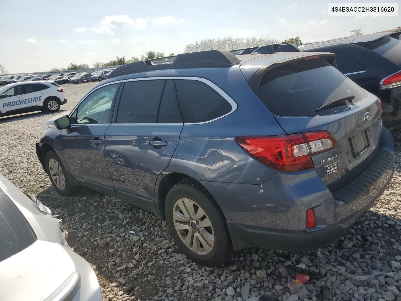 2017 Subaru Outback 2.5I Premium VIN: 4S4BSACC2H3316620 Lot: 70839284