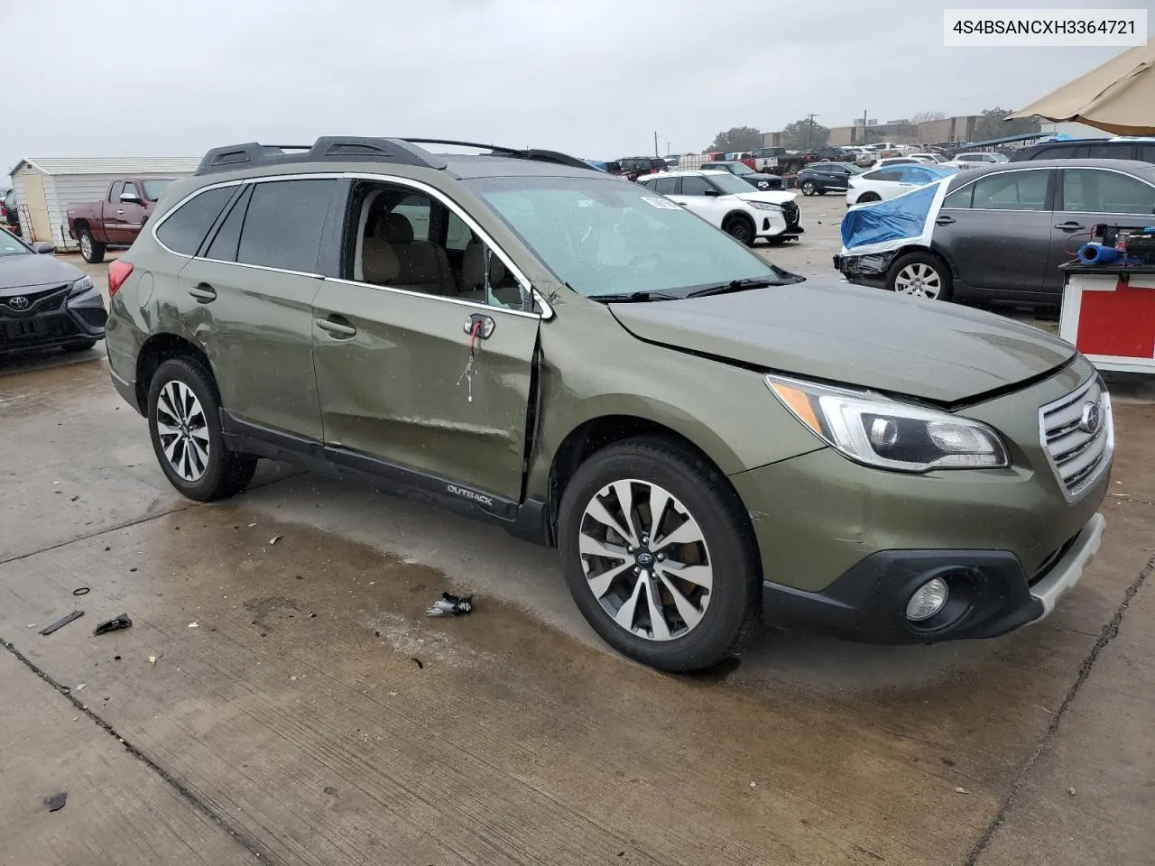 2017 Subaru Outback 2.5I Limited VIN: 4S4BSANCXH3364721 Lot: 70971664