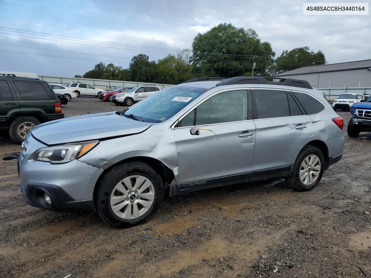 2017 Subaru Outback 2.5I Premium VIN: 4S4BSACC8H3440164 Lot: 71182234