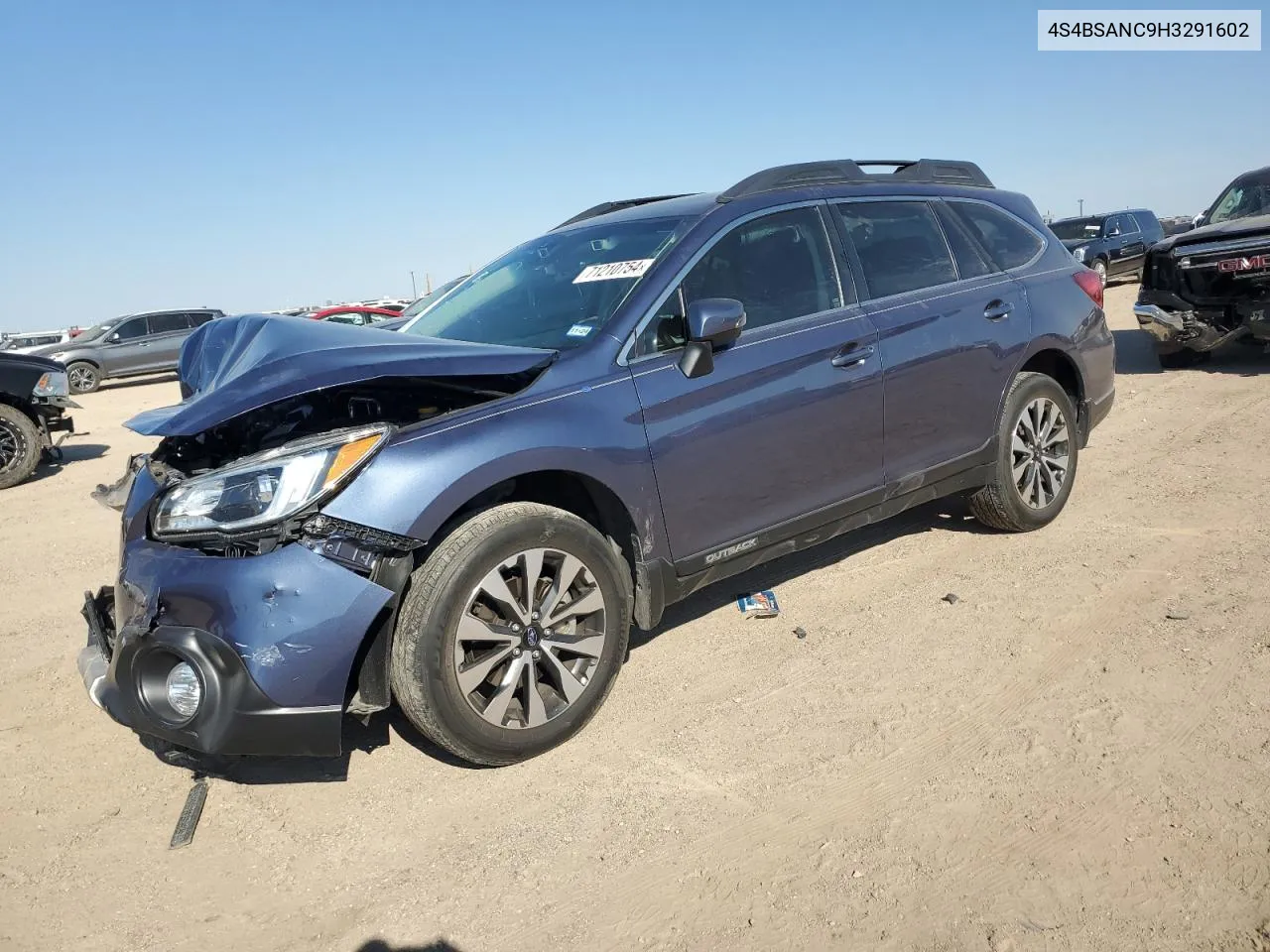 2017 Subaru Outback 2.5I Limited VIN: 4S4BSANC9H3291602 Lot: 71210754