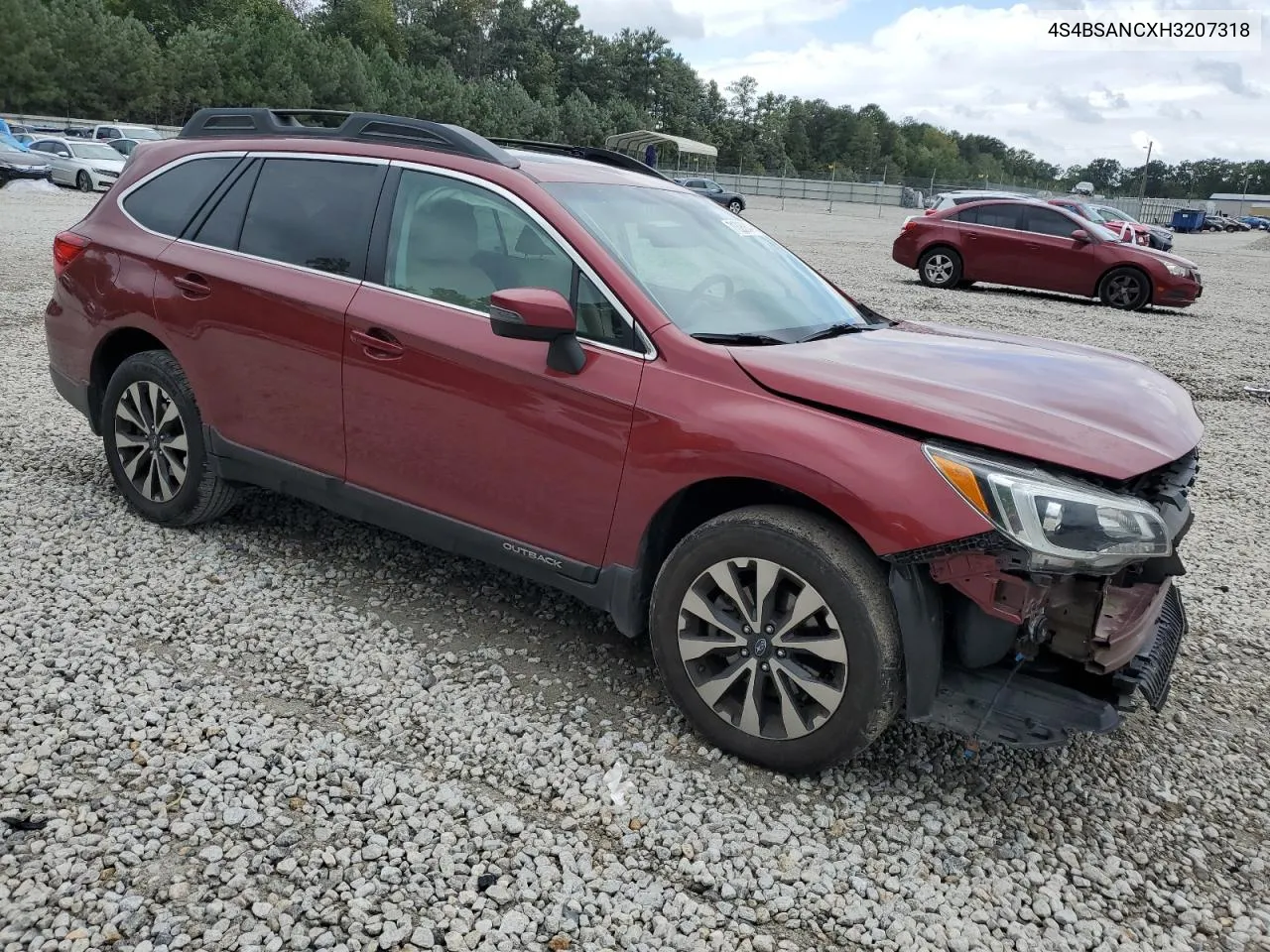 2017 Subaru Outback 2.5I Limited VIN: 4S4BSANCXH3207318 Lot: 71323844