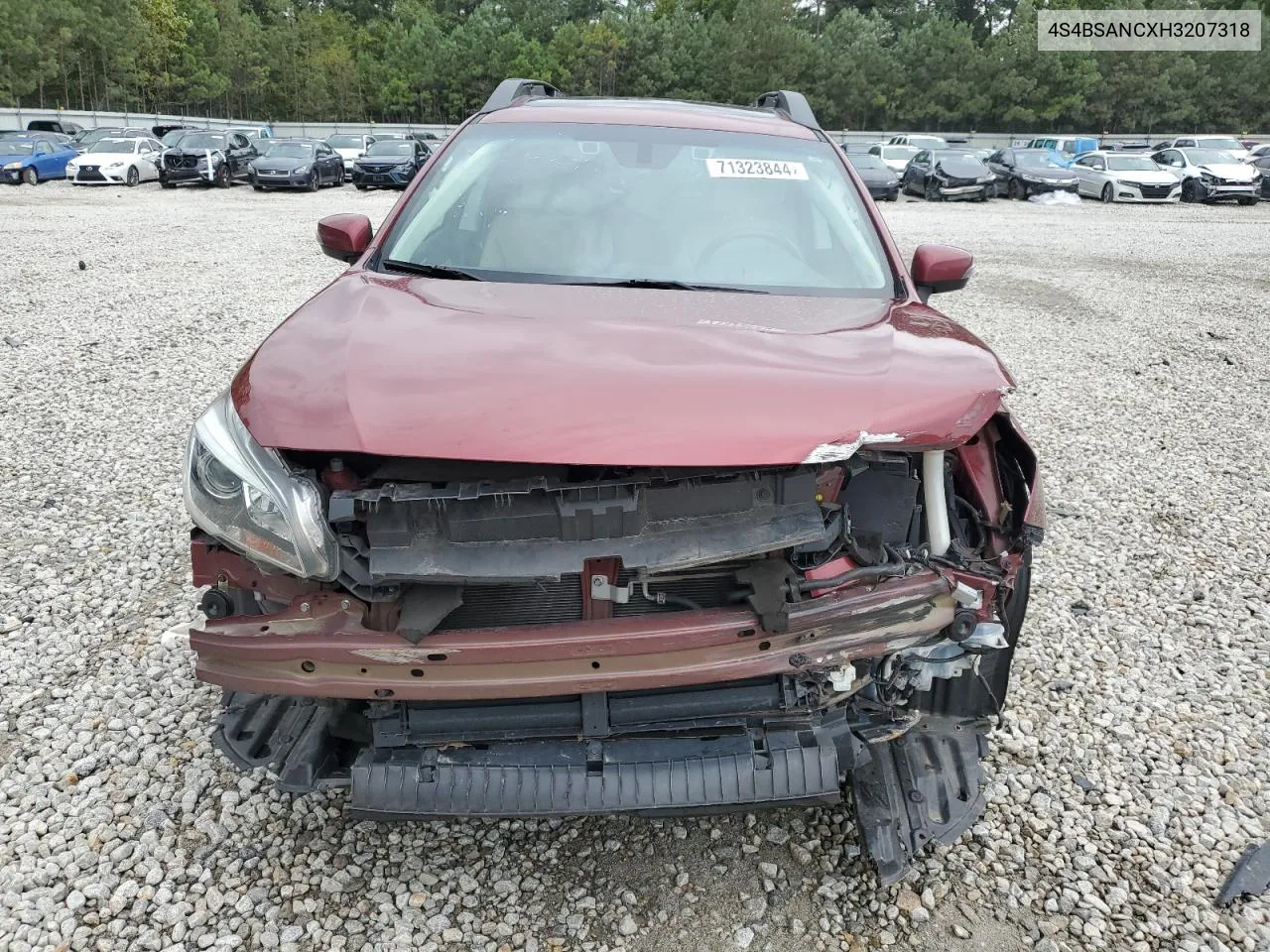 2017 Subaru Outback 2.5I Limited VIN: 4S4BSANCXH3207318 Lot: 71323844