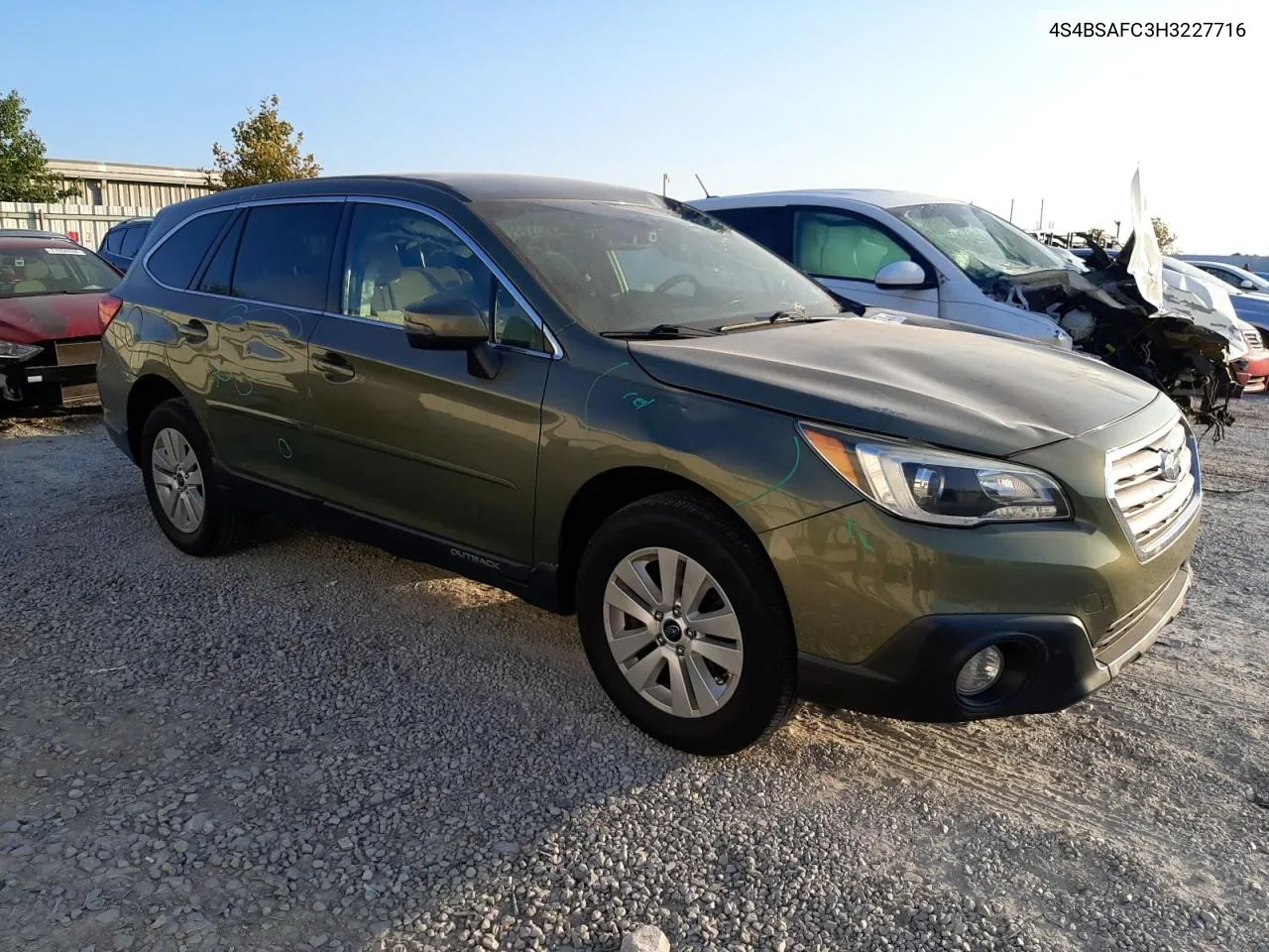 2017 Subaru Outback 2.5I Premium VIN: 4S4BSAFC3H3227716 Lot: 71387674