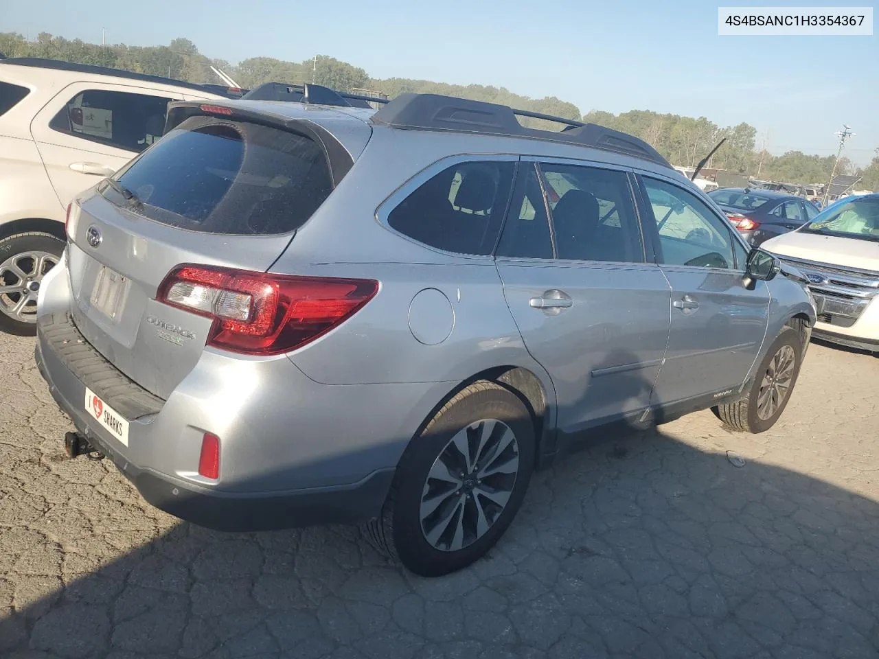 2017 Subaru Outback 2.5I Limited VIN: 4S4BSANC1H3354367 Lot: 71552844