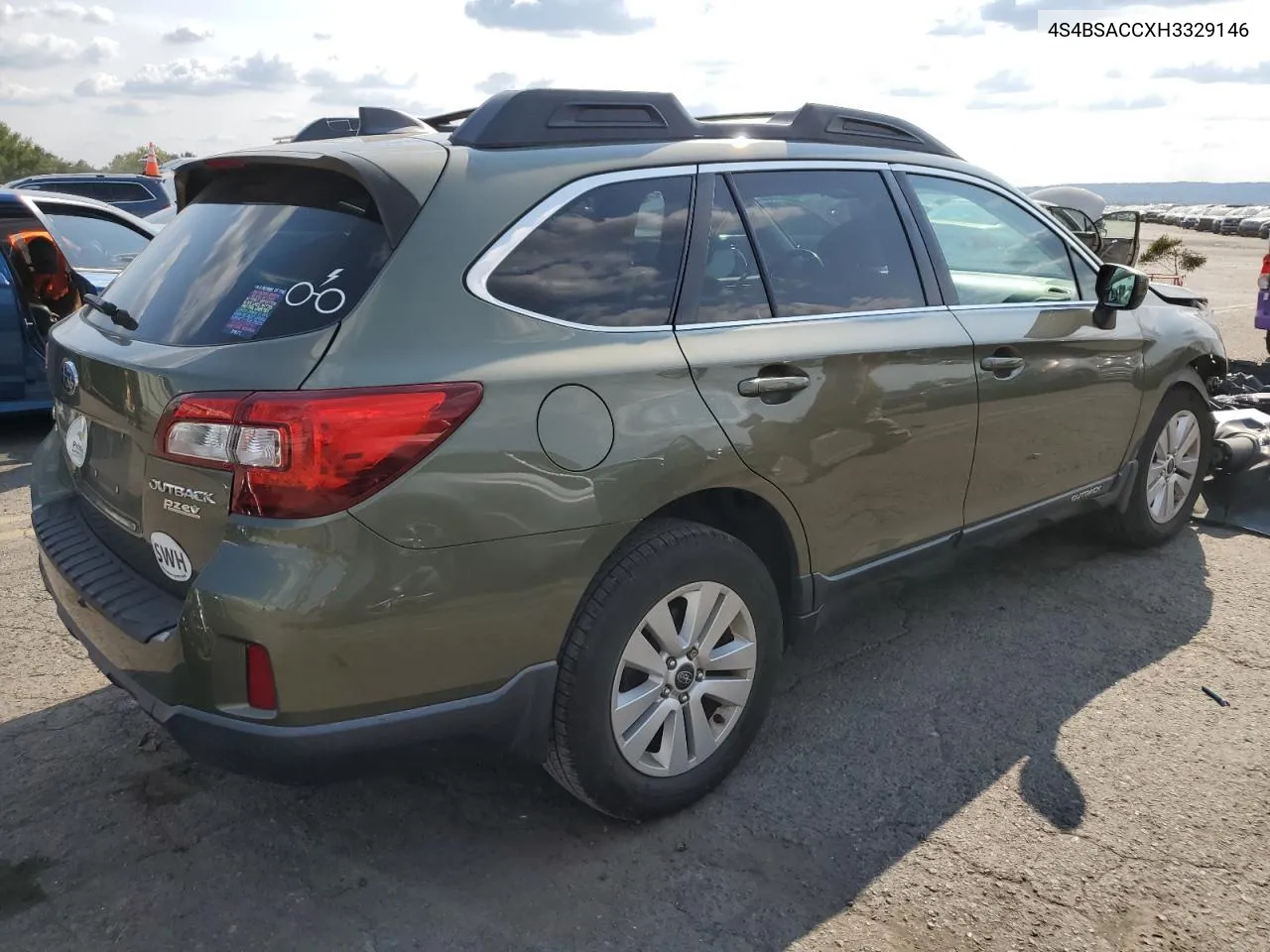 2017 Subaru Outback 2.5I Premium VIN: 4S4BSACCXH3329146 Lot: 71613444