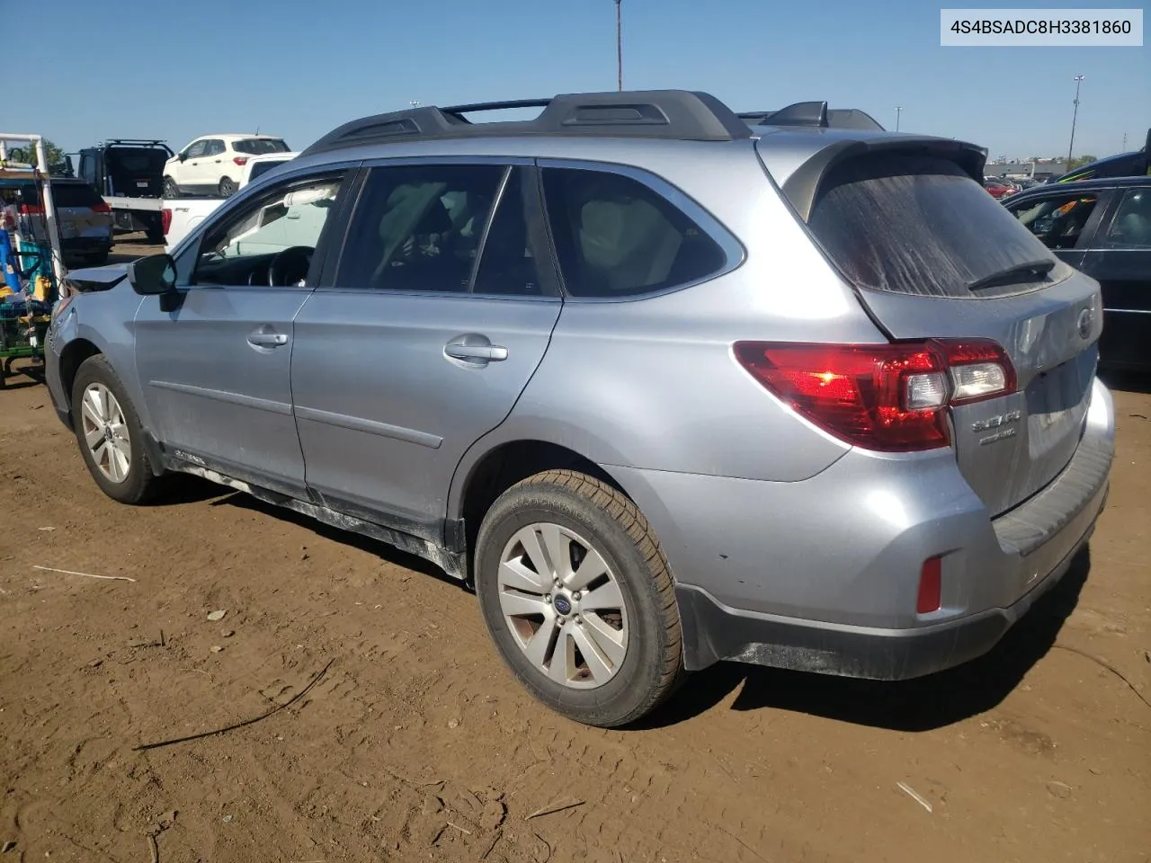 2017 Subaru Outback 2.5I Premium VIN: 4S4BSADC8H3381860 Lot: 72100694