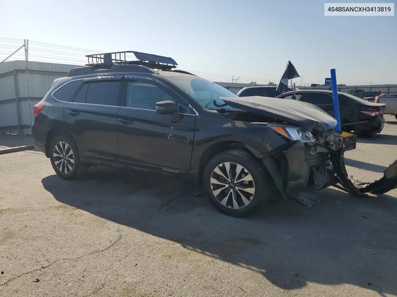 2017 Subaru Outback 2.5I Limited VIN: 4S4BSANCXH3413819 Lot: 72289424