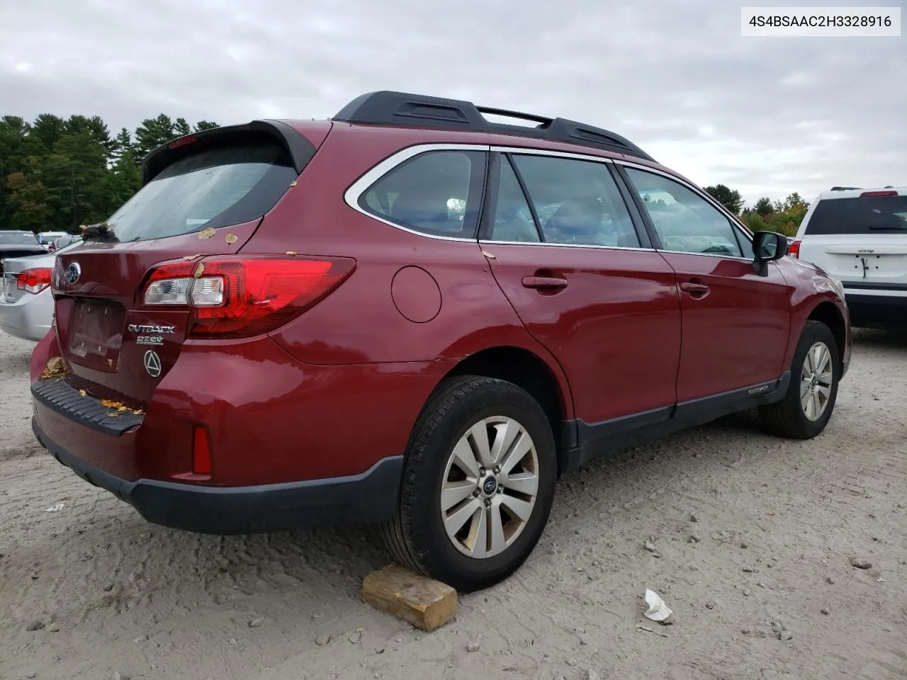 2017 Subaru Outback 2.5I VIN: 4S4BSAAC2H3328916 Lot: 72699024