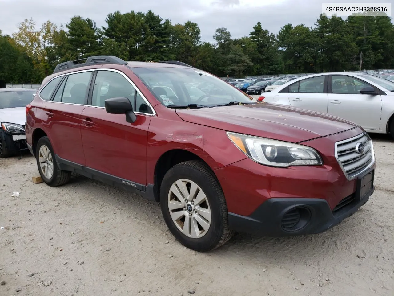 2017 Subaru Outback 2.5I VIN: 4S4BSAAC2H3328916 Lot: 72699024