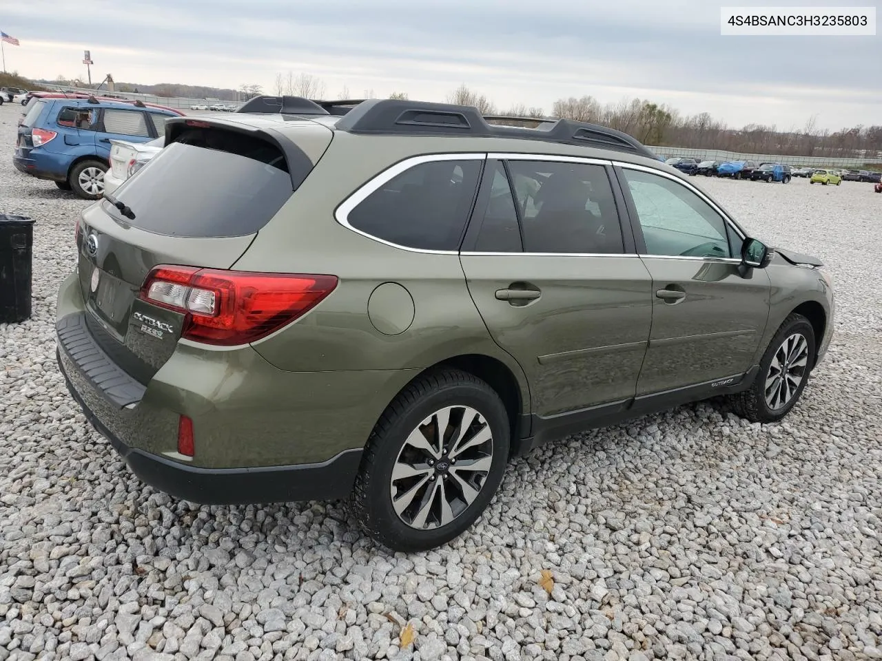 2017 Subaru Outback 2.5I Limited VIN: 4S4BSANC3H3235803 Lot: 72890254