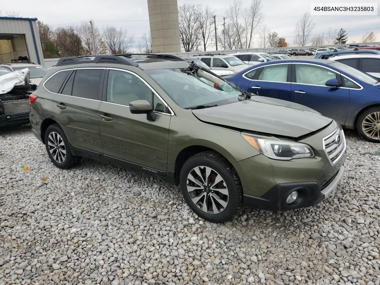 2017 Subaru Outback 2.5I Limited VIN: 4S4BSANC3H3235803 Lot: 72890254