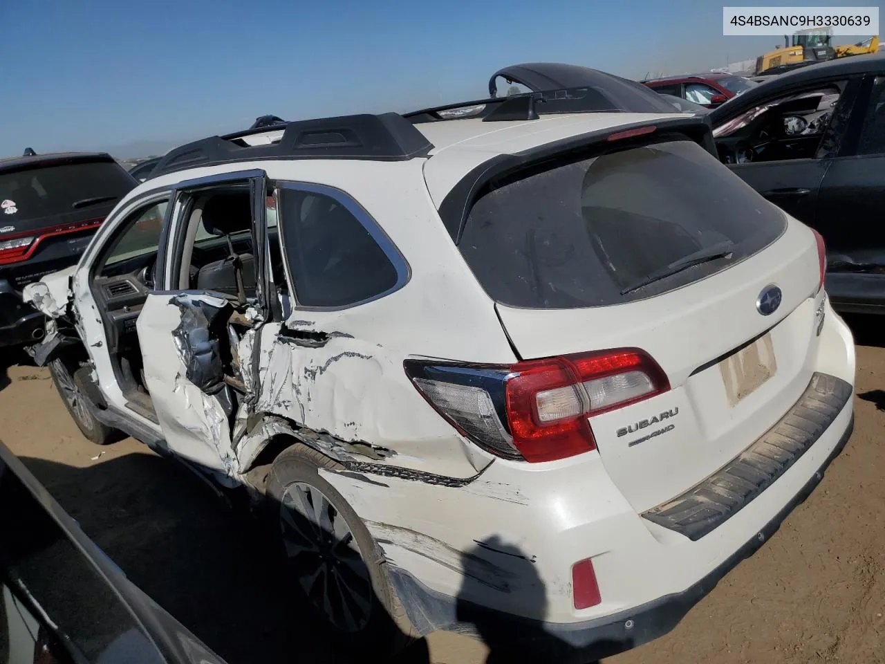 2017 Subaru Outback 2.5I Limited VIN: 4S4BSANC9H3330639 Lot: 72900094