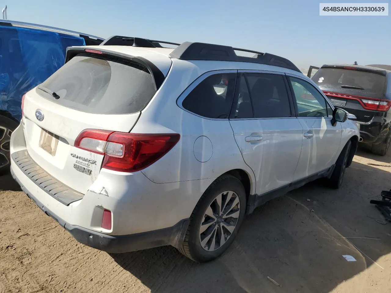 2017 Subaru Outback 2.5I Limited VIN: 4S4BSANC9H3330639 Lot: 72900094