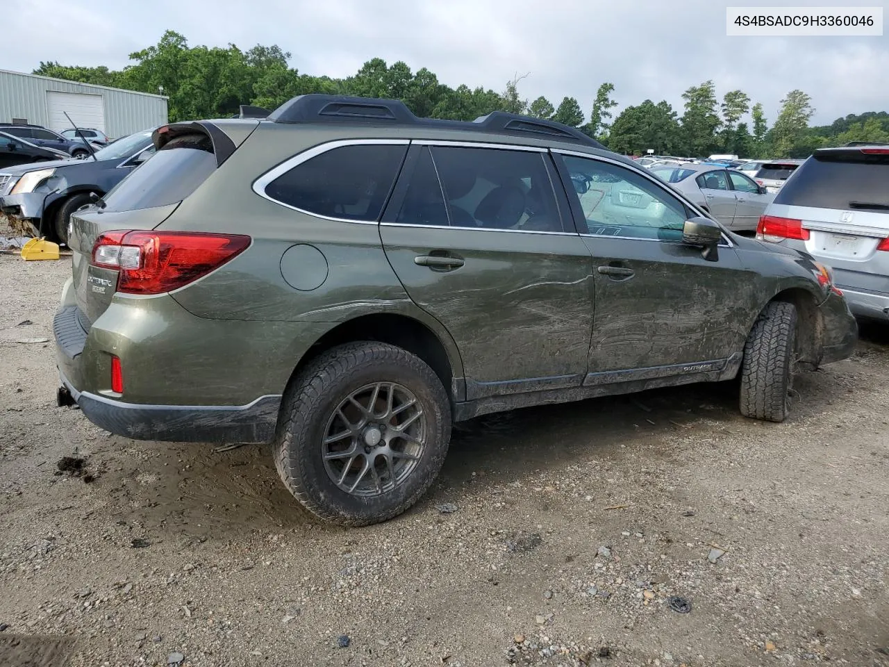 2017 Subaru Outback 2.5I Premium VIN: 4S4BSADC9H3360046 Lot: 73294674