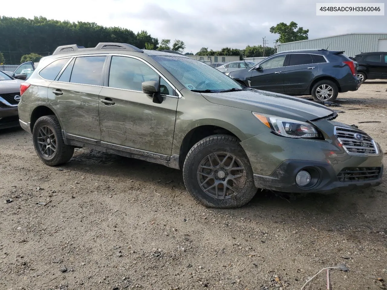 2017 Subaru Outback 2.5I Premium VIN: 4S4BSADC9H3360046 Lot: 73294674