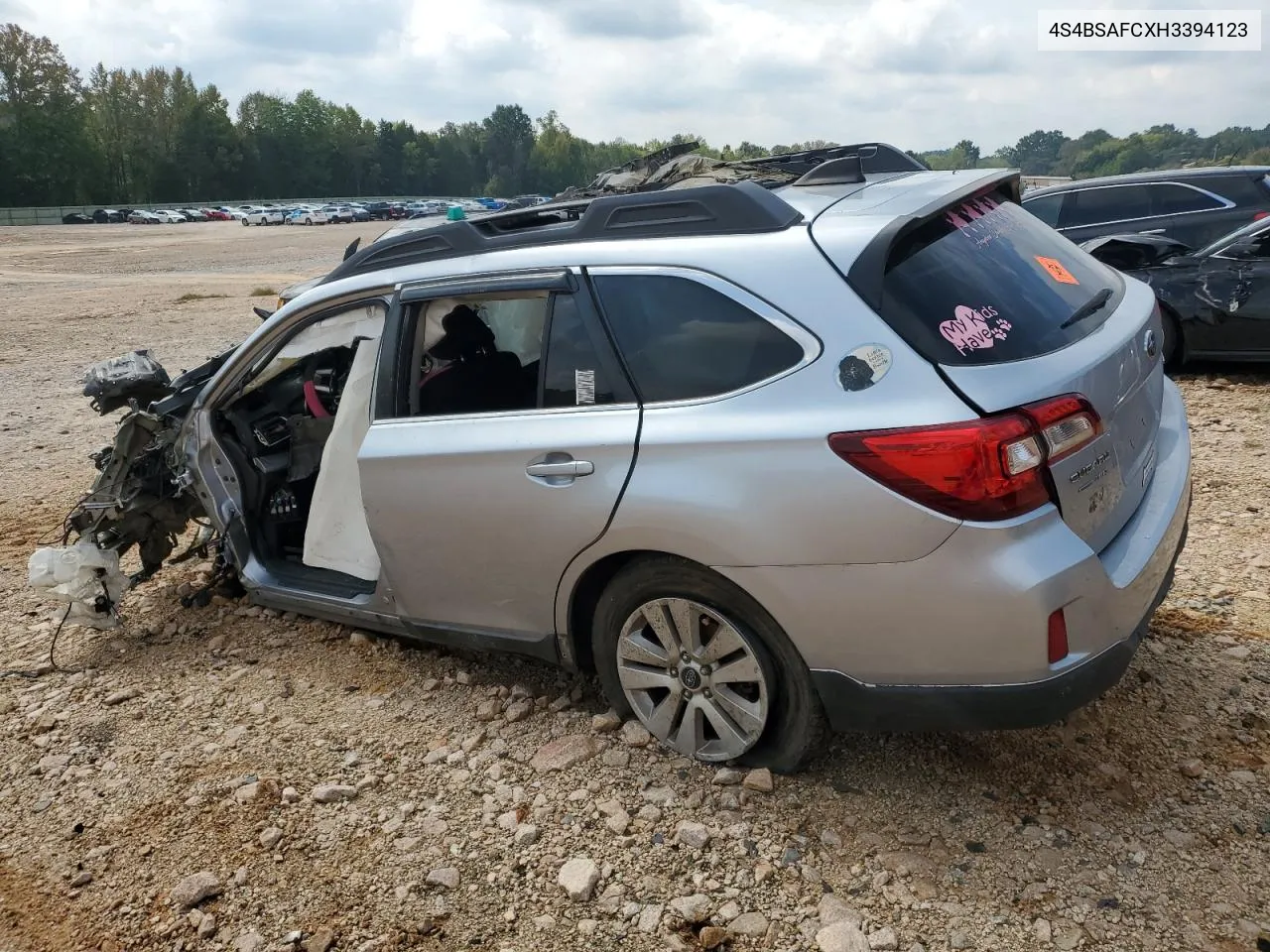 2017 Subaru Outback 2.5I Premium VIN: 4S4BSAFCXH3394123 Lot: 73521774