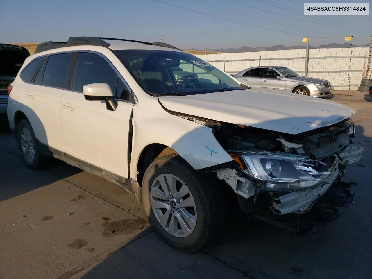 2017 Subaru Outback 2.5I Premium VIN: 4S4BSACC8H3314824 Lot: 73586894